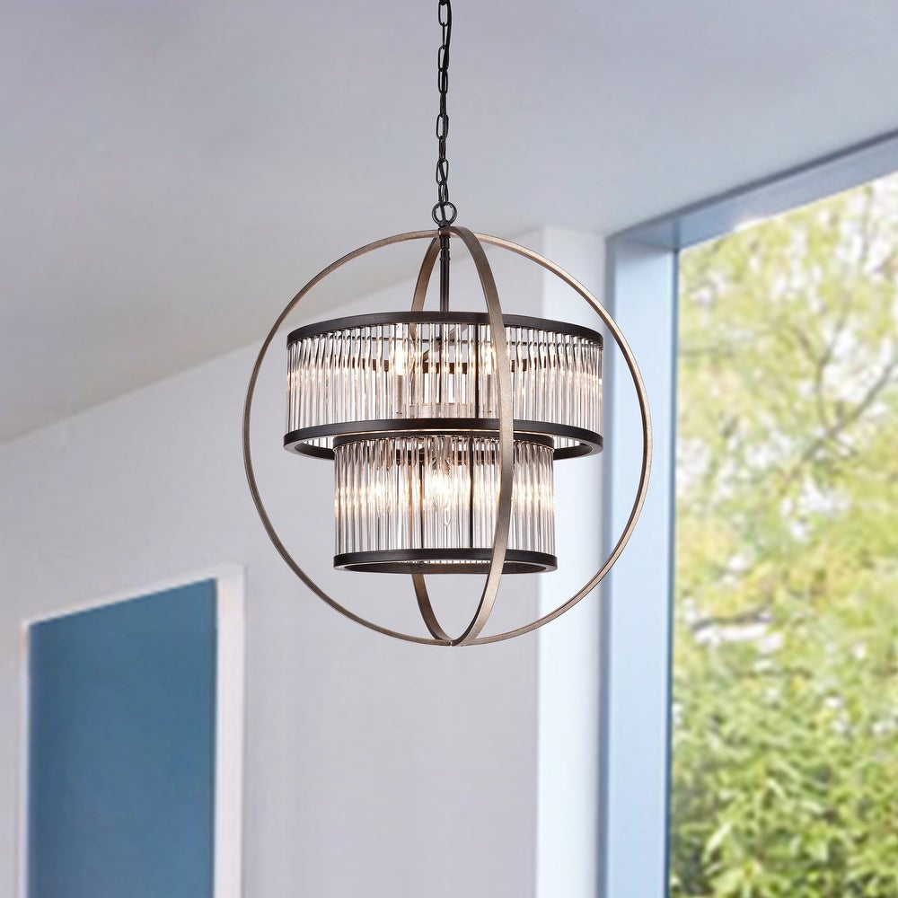 8-Light Globe Chandelier