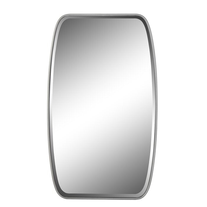 MacLuu 36 Inch Oval Angled Beveled Wall Mirror