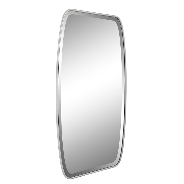 MacLuu 36 Inch Oval Angled Beveled Wall Mirror