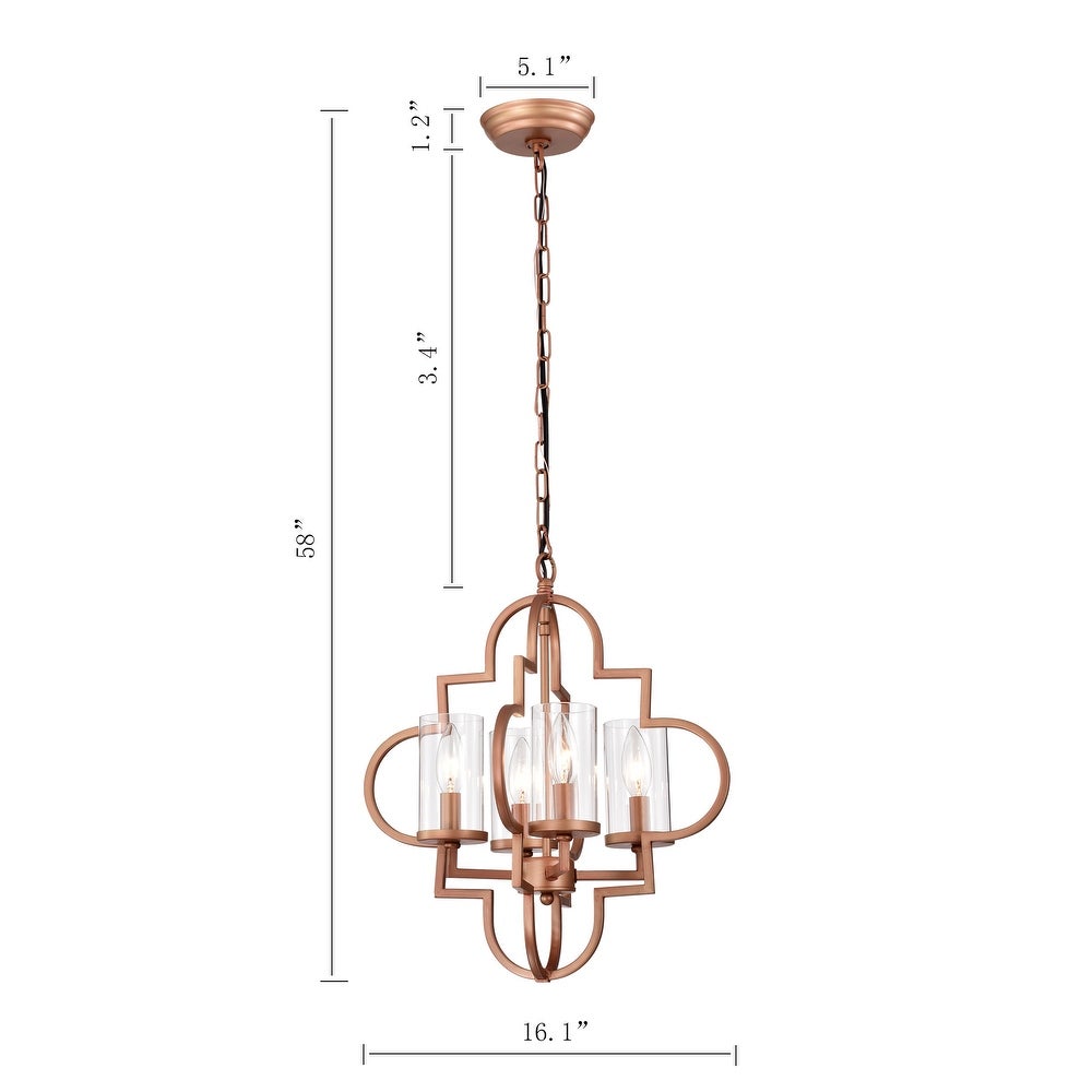 4-Light Globe Chandelier