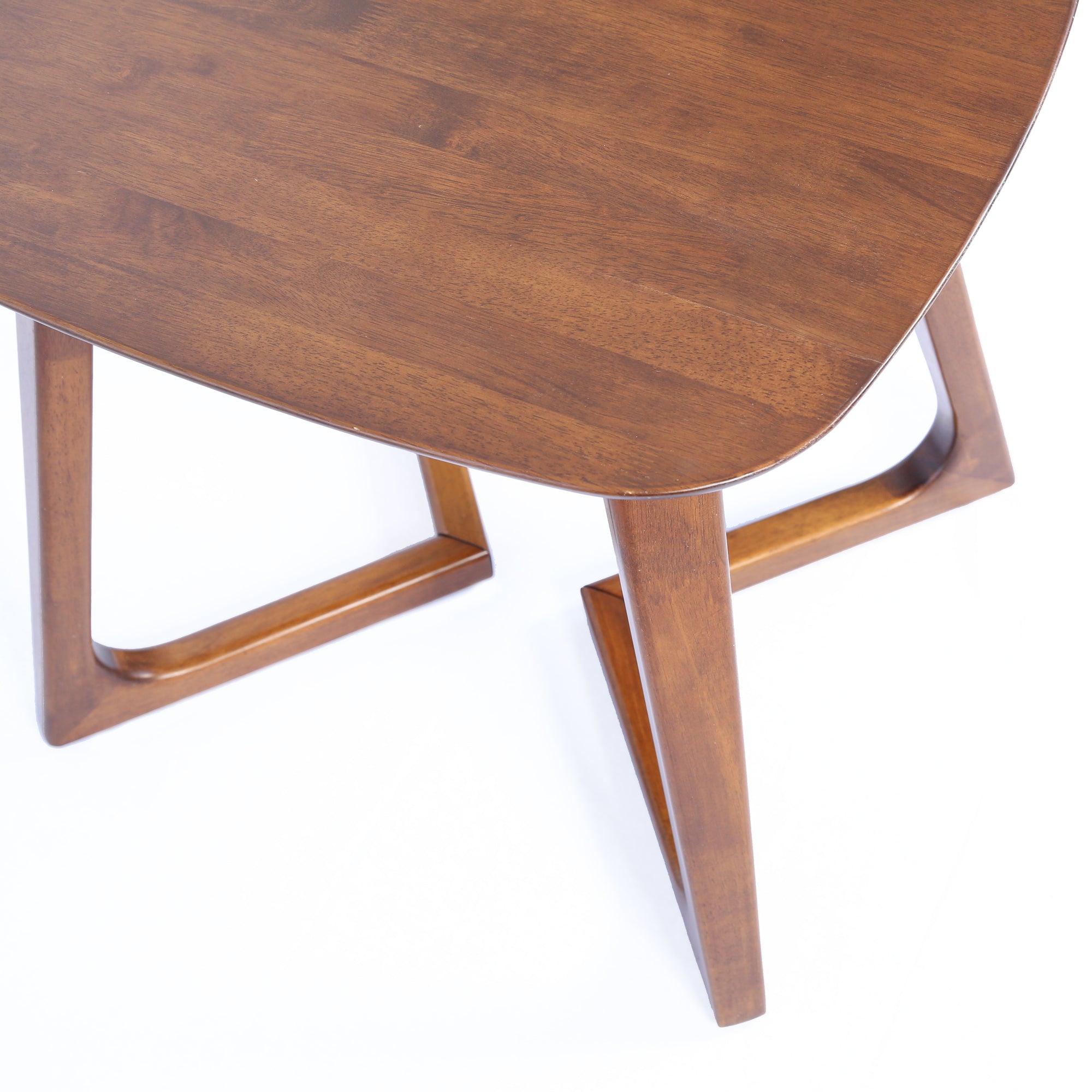 MacLuu Scandinavian Rectangle Solid Wood End Table