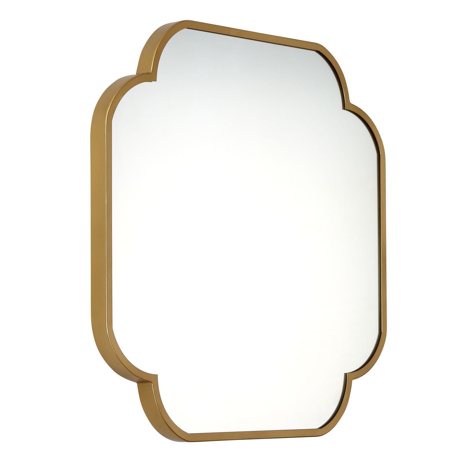 MacLuu Square Scalloped Decorative Wall Mirror